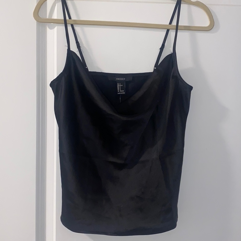 Forever 21, satin cowl neck tank top. NWT
